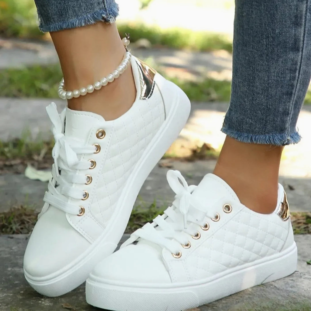 Terri | Women's Quilted Low-Top Trainers