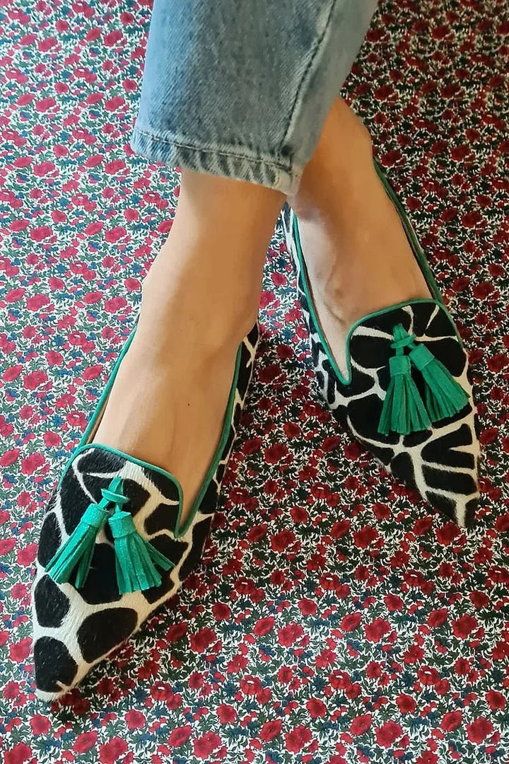 Tess | Women's Pointed-Toe Animal Print Loafers