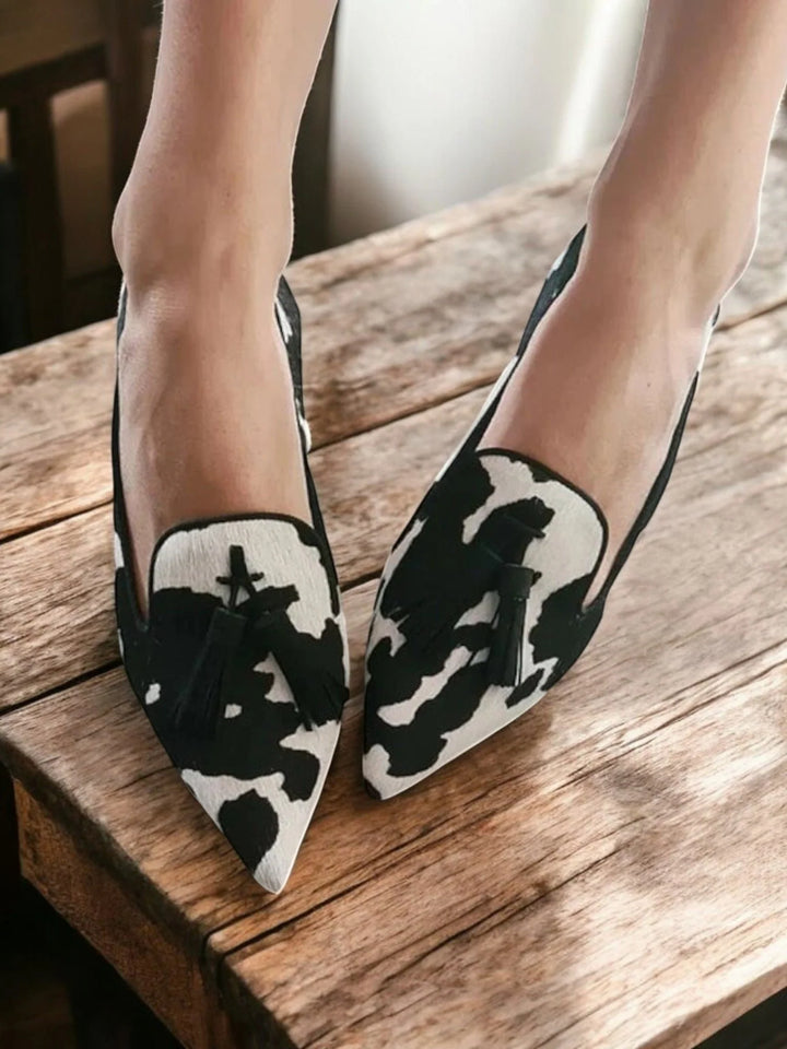 Tess | Women's Pointed-Toe Animal Print Loafers