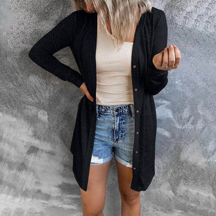 Tessa | Women's Longline Button-Front Cardigan