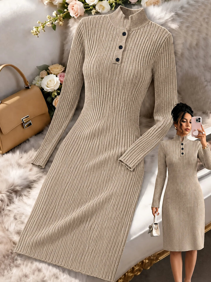 Tiffany | Women's Ribbed Midi Dress