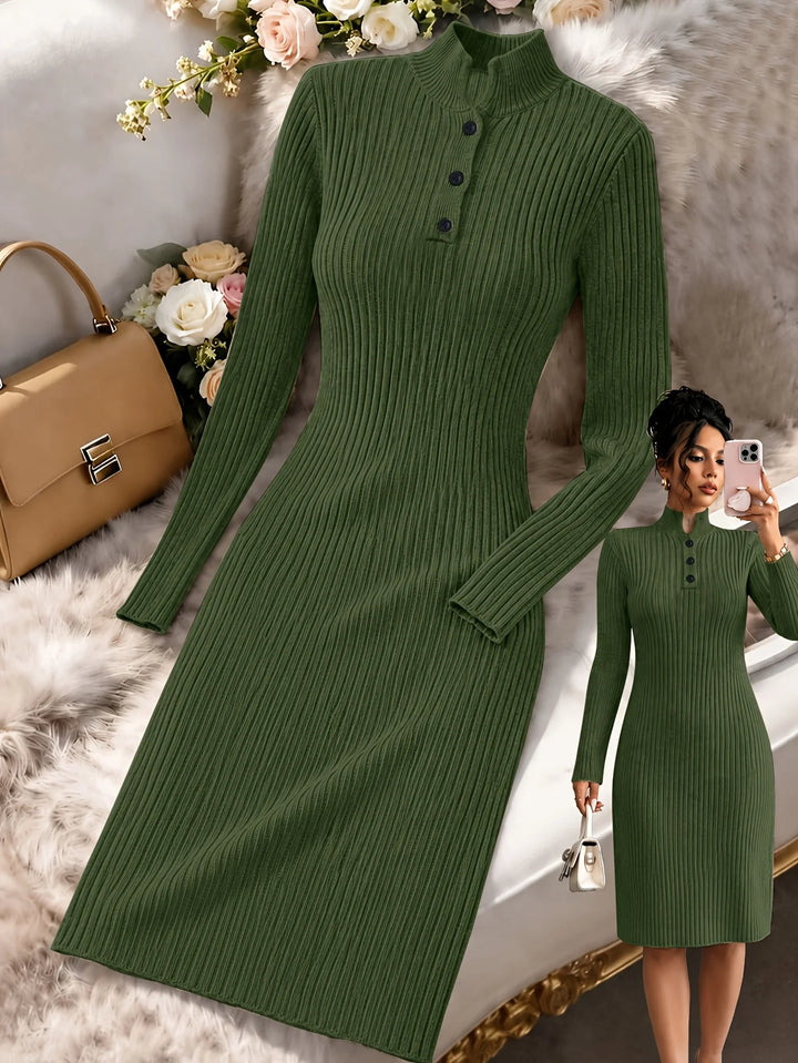 Tiffany | Women's Ribbed Midi Dress