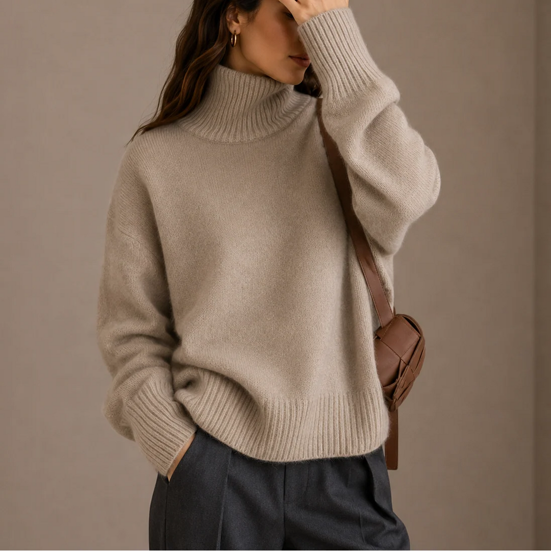 Tina | Women's Oversized Turtleneck Sweater