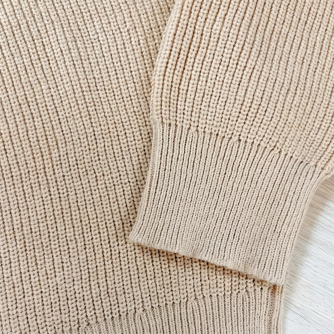 Toby | Men's Ribbed High Collar Knit Quarter Zip