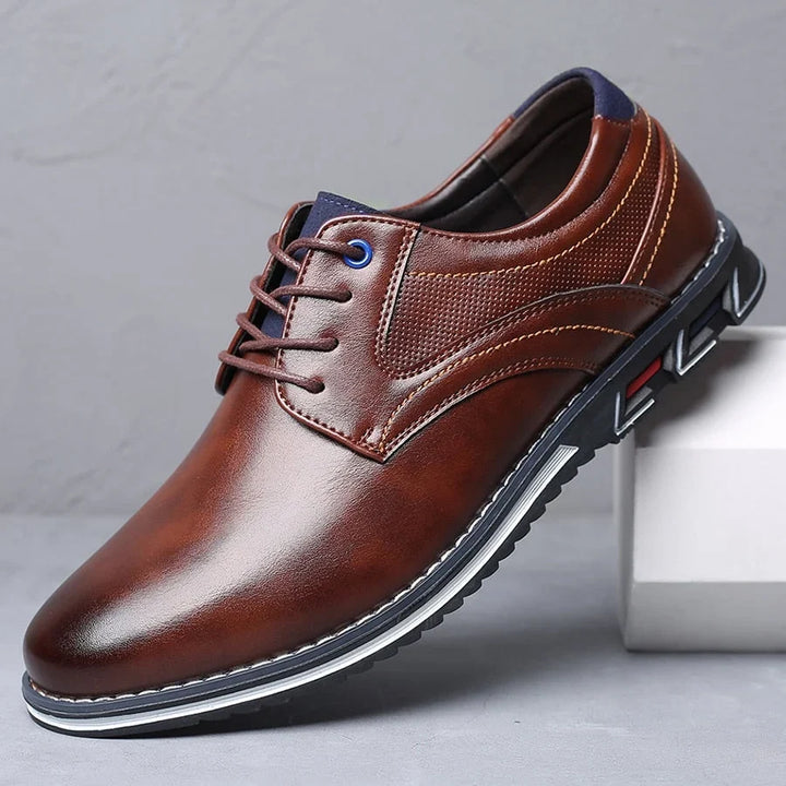 Tom | Men's Lace Up Round Toe Casual Dress Shoes
