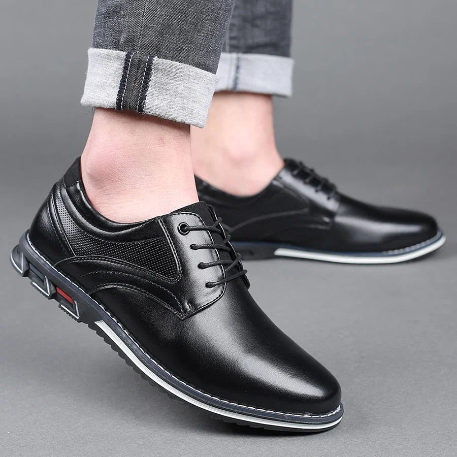 Tom | Men's Lace Up Round Toe Casual Dress Shoes