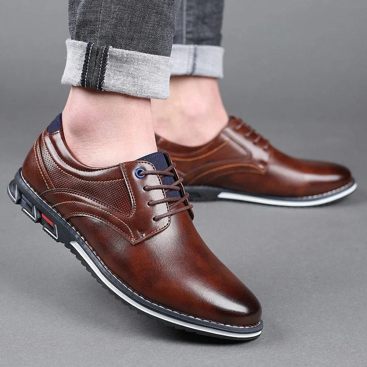 Tom | Men's Lace Up Round Toe Casual Dress Shoes