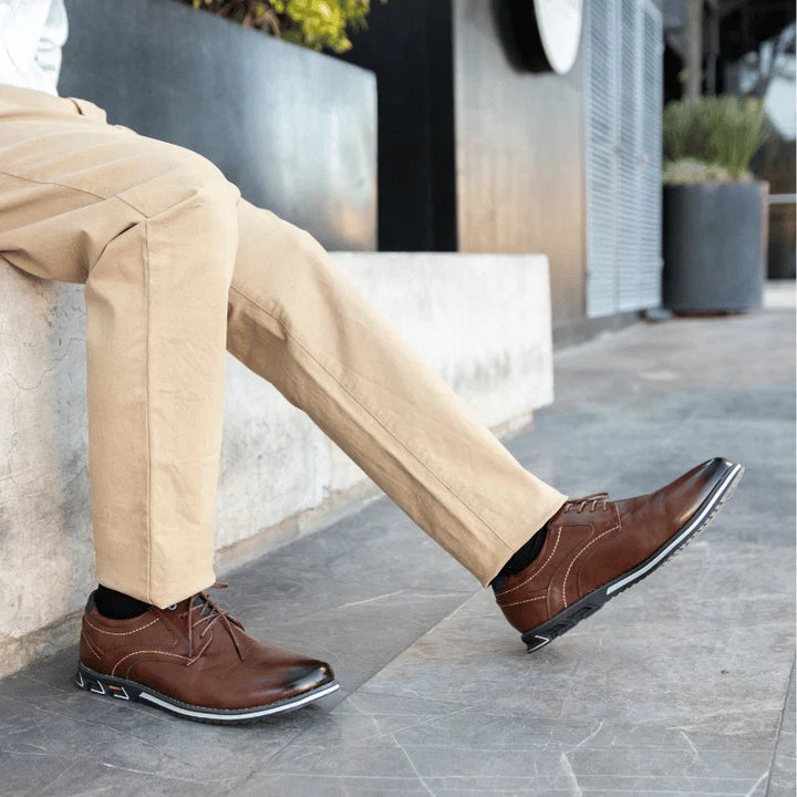 Tom | Men's Lace Up Round Toe Casual Dress Shoes
