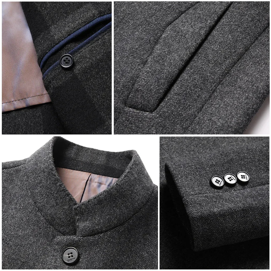Trevor | Men's Stand-Collar Coat