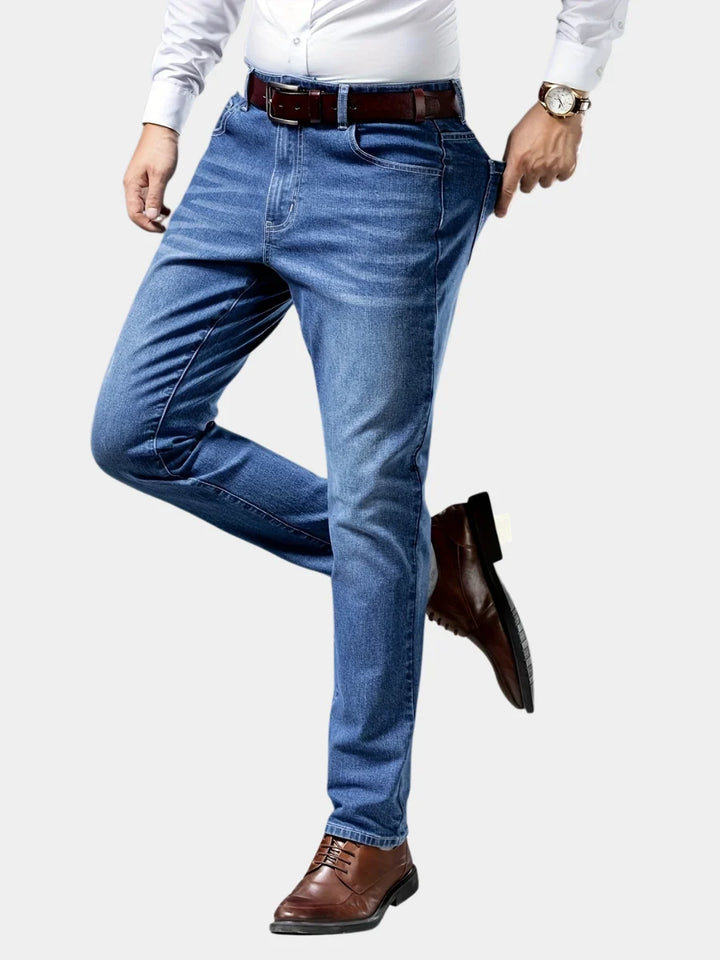 Tyler | Men's Straight-Leg Washed Jeans
