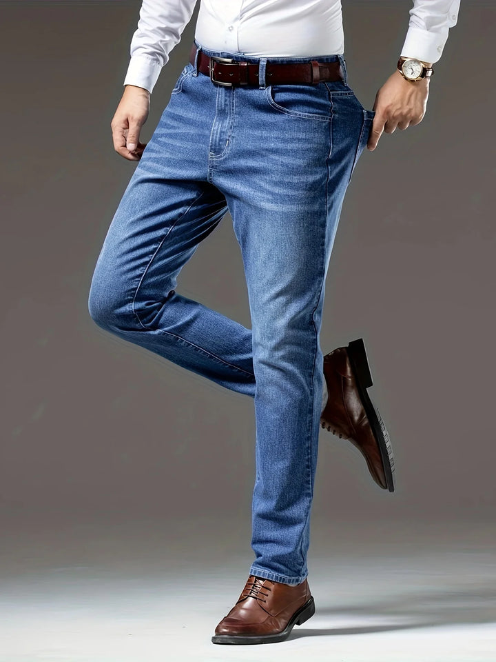 Tyler | Men's Straight-Leg Washed Jeans