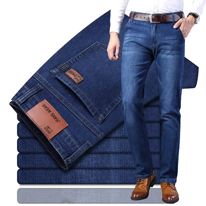 Tyler | Men's Straight-Leg Washed Jeans