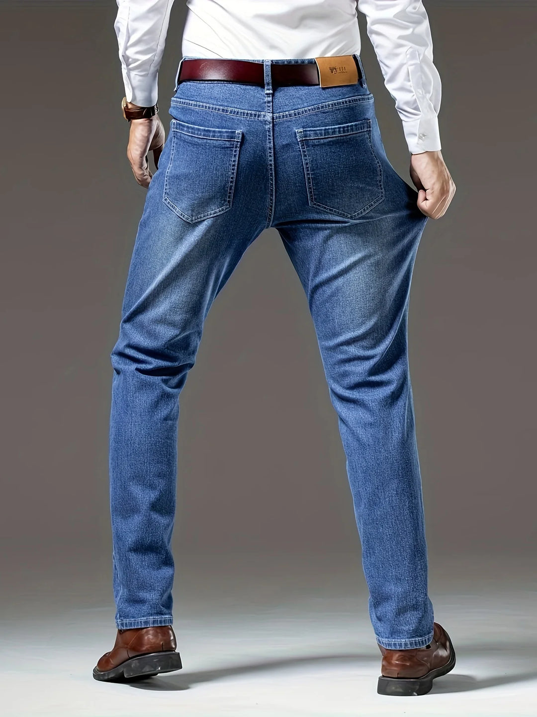 Tyler | Men's Straight-Leg Washed Jeans