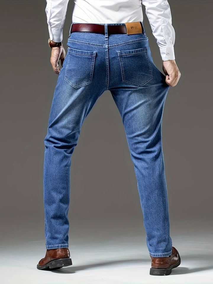 Tyler | Men's Straight-Leg Washed Jeans