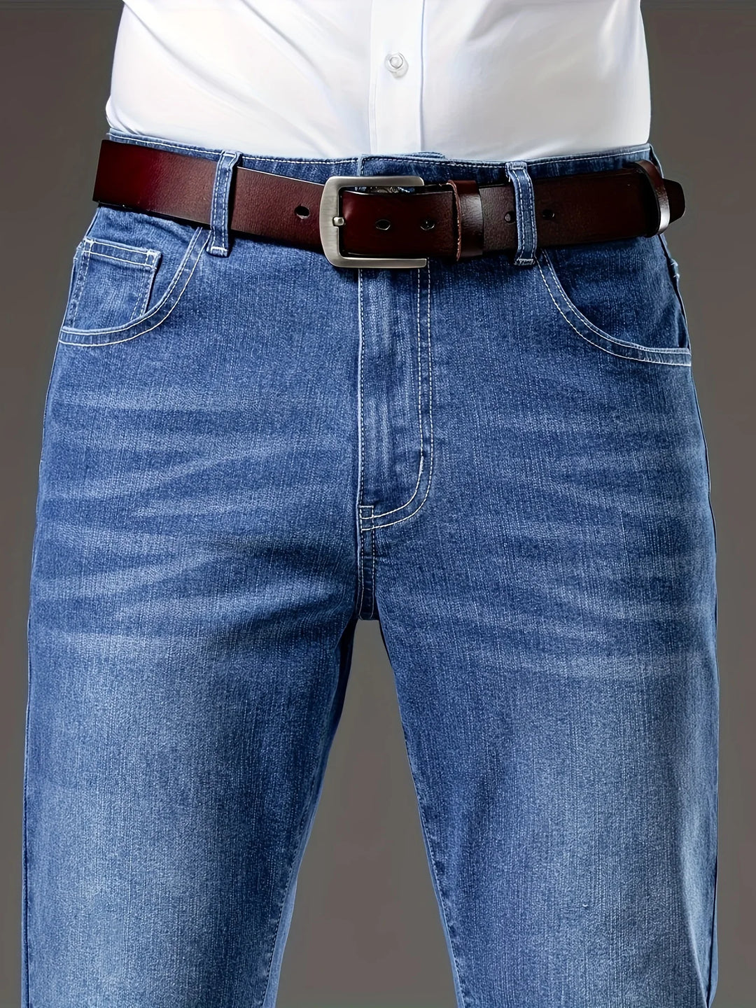 Tyler | Men's Straight-Leg Washed Jeans