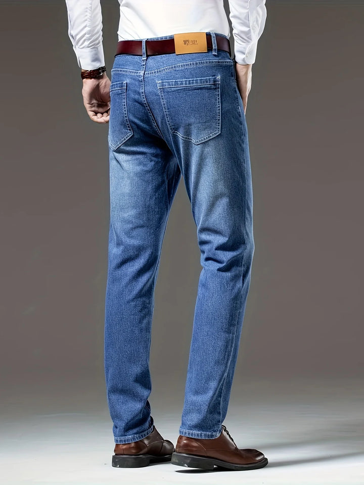 Tyler | Men's Straight-Leg Washed Jeans