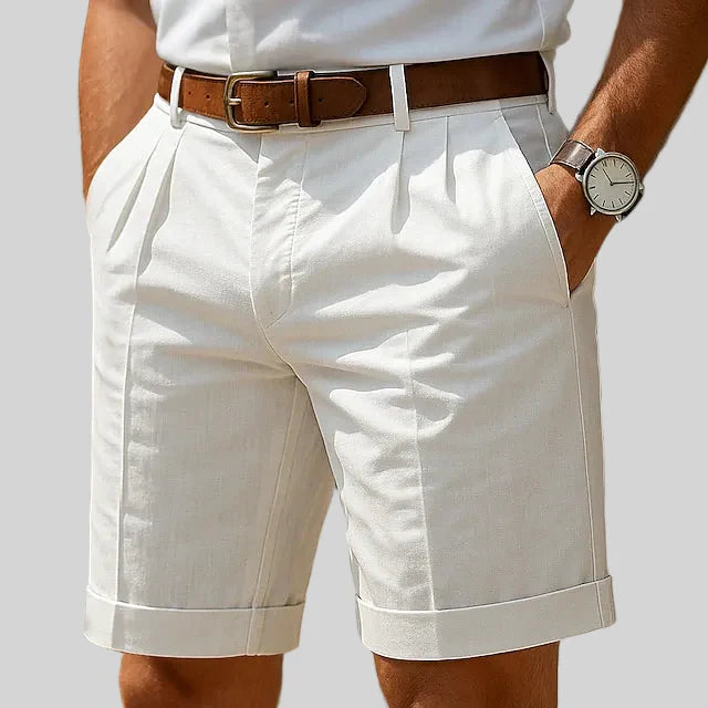 Earl - Classic Pleated Bermuda Shorts