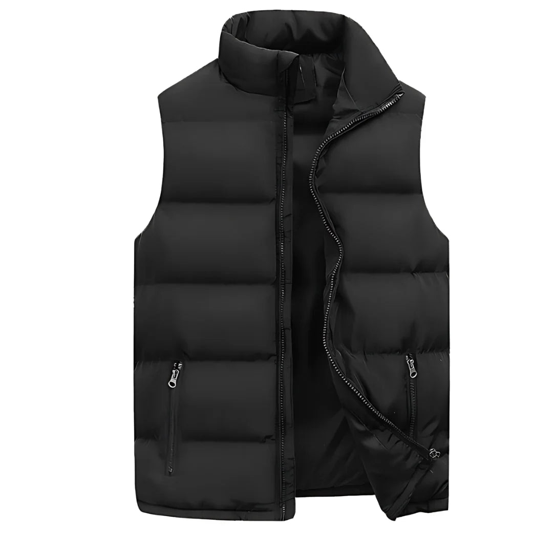 Vince | Men's Stand Collar Quilted Puffer Vest