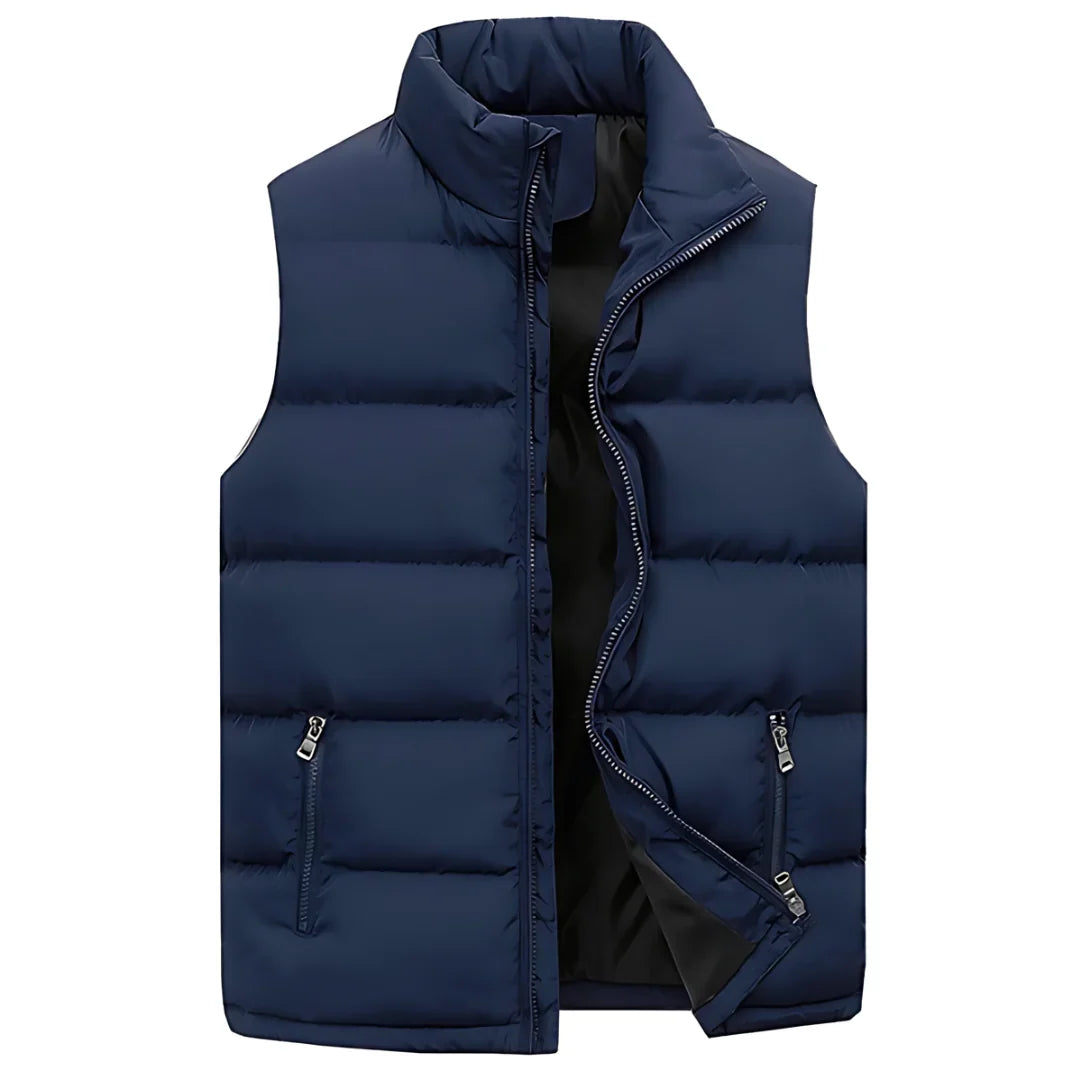 Vince | Men's Stand Collar Quilted Puffer Vest