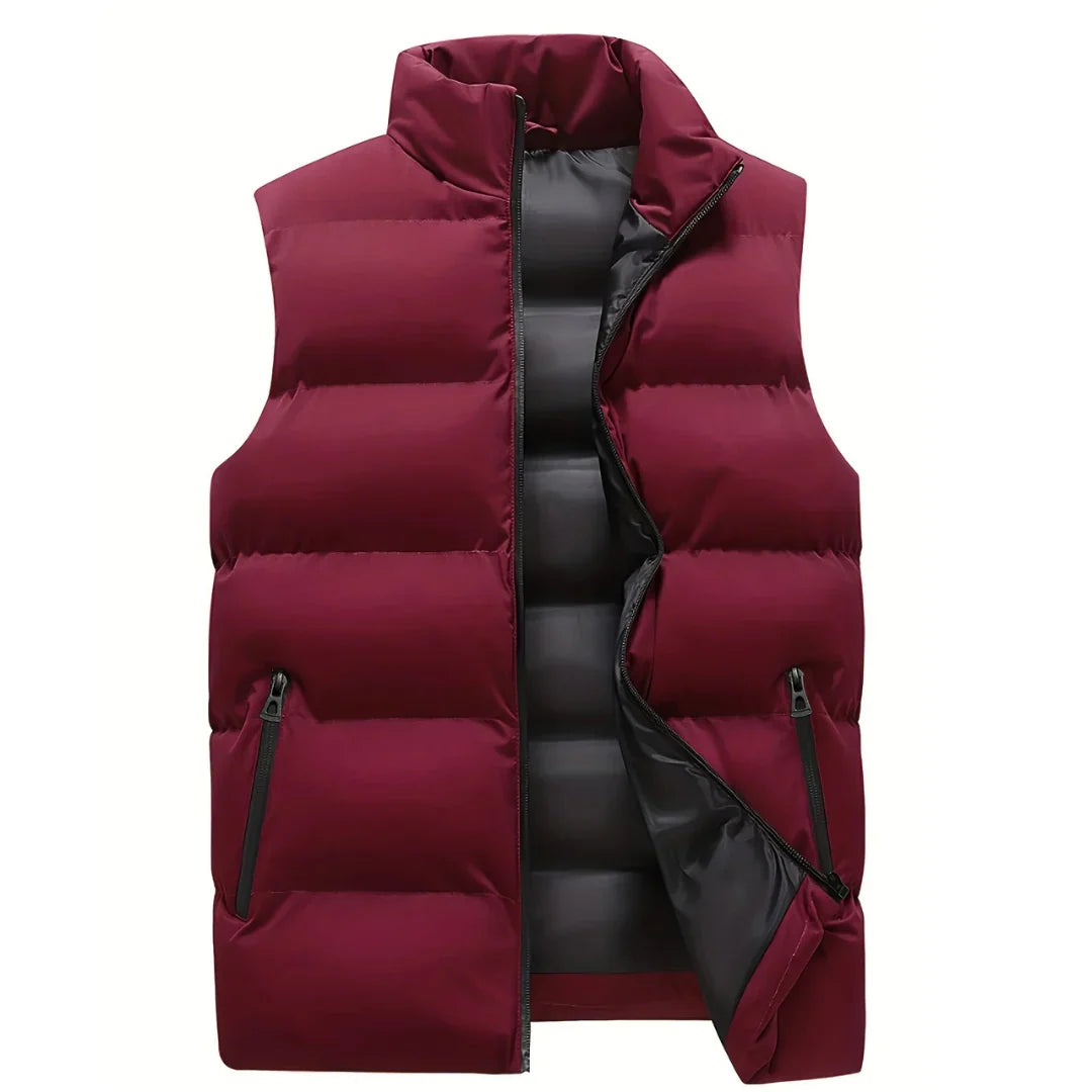 Vince | Men's Stand Collar Quilted Puffer Vest
