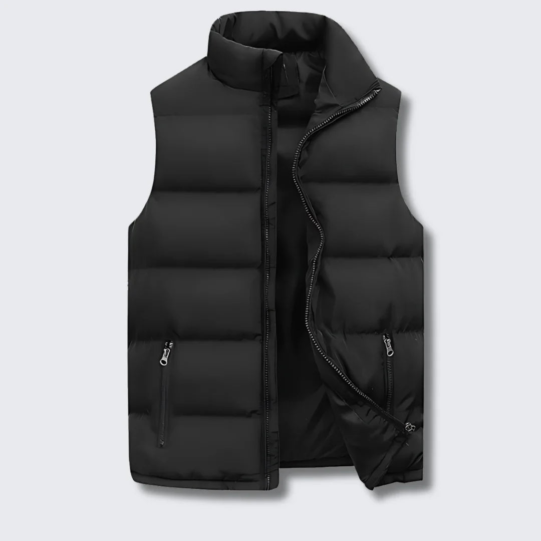 Vince | Men's Stand Collar Quilted Puffer Vest