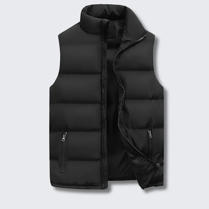 Vince | Men's Stand Collar Quilted Puffer Vest
