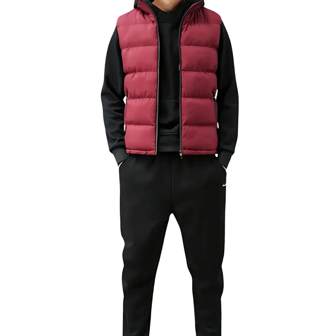 Vince | Men's Stand Collar Quilted Puffer Vest