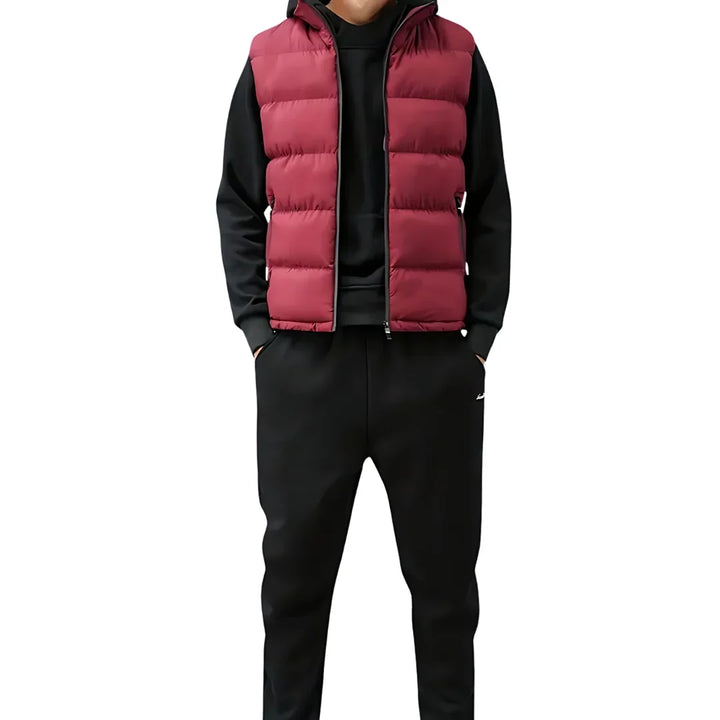 Vince | Men's Stand Collar Quilted Puffer Vest