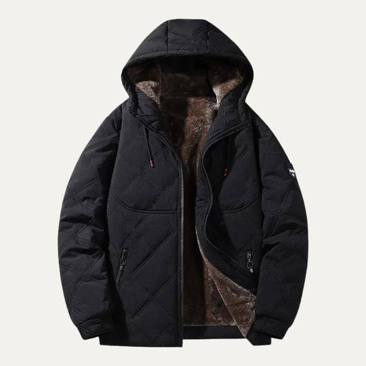 Walter | Men's Fleece Lined Stand Collar Quilted Jacket
