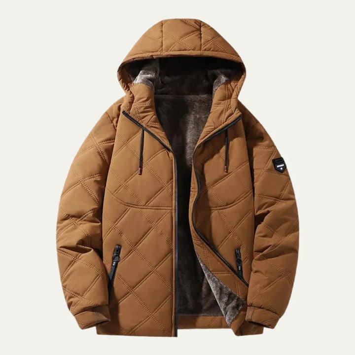 Walter | Men's Fleece Lined Stand Collar Quilted Jacket