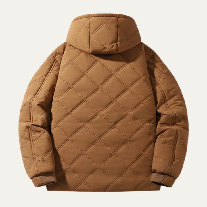 Walter | Men's Fleece Lined Stand Collar Quilted Jacket