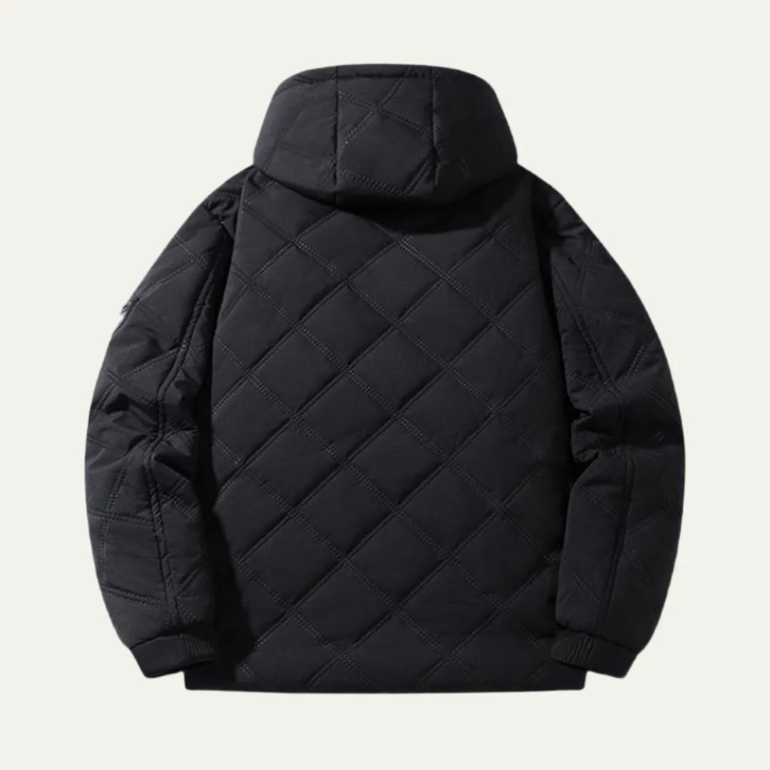 Walter | Men's Fleece Lined Stand Collar Quilted Jacket
