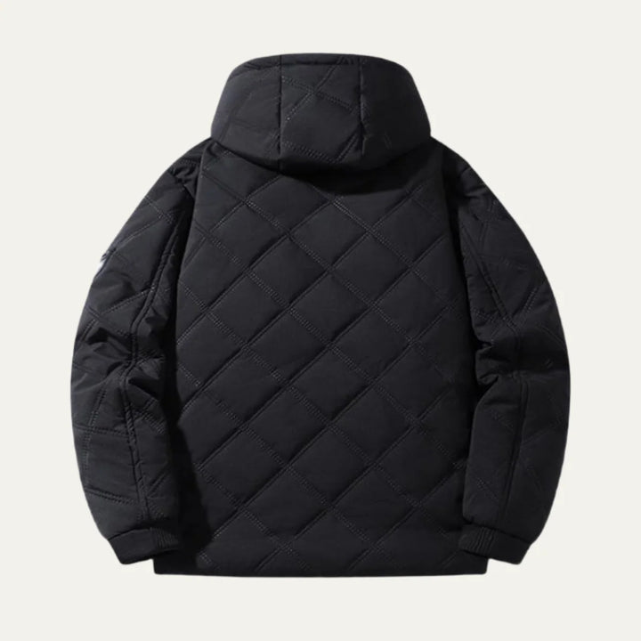 Walter | Men's Fleece Lined Stand Collar Quilted Jacket