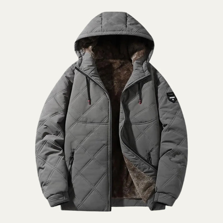Walter | Men's Fleece Lined Stand Collar Quilted Jacket