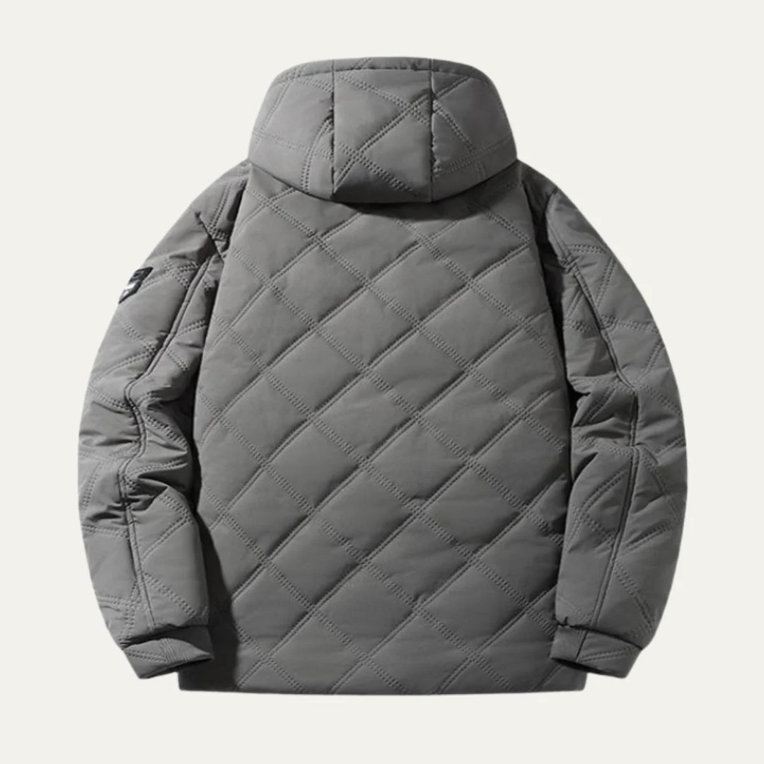 Walter | Men's Fleece Lined Stand Collar Quilted Jacket