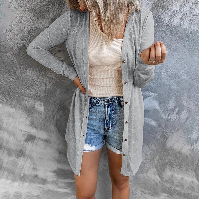 Winnie | Women's Relaxed Button-Front Cardigan