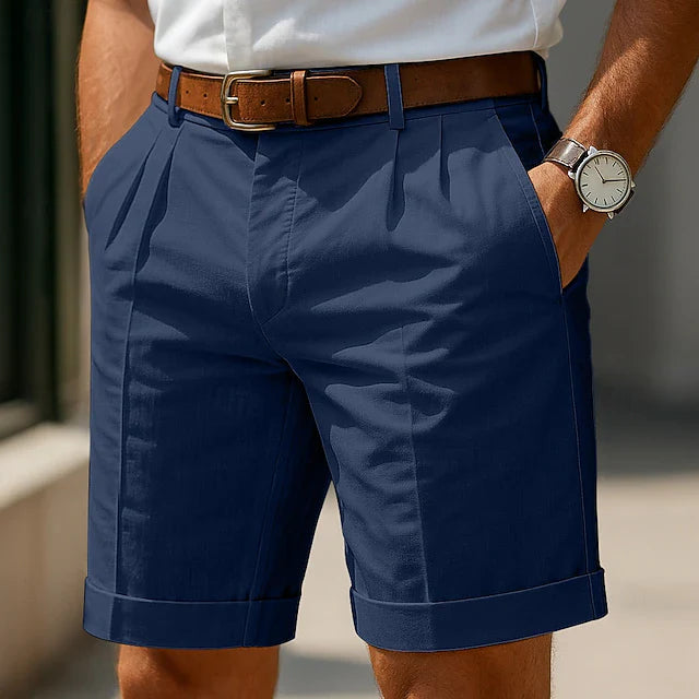 Earl - Classic Pleated Bermuda Shorts