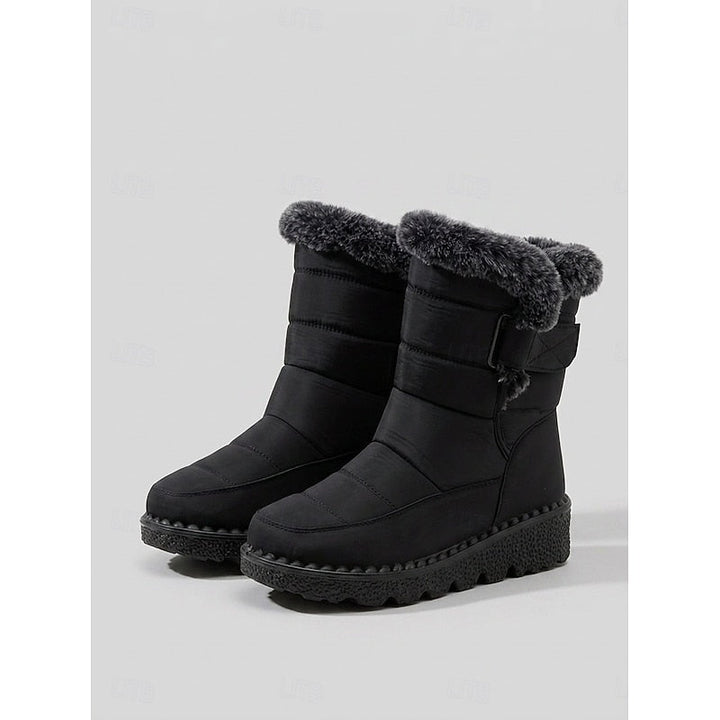 Greta | Cozy Fur-Trimmed Winter Snow Boots